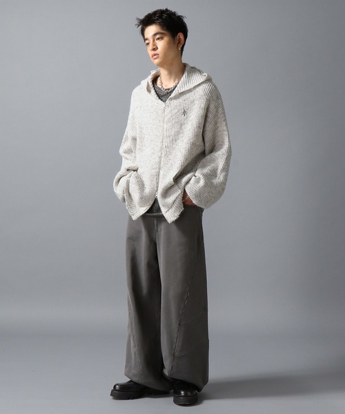 ajouter flow カーディガン 「ajouter flow」af metal logo knit