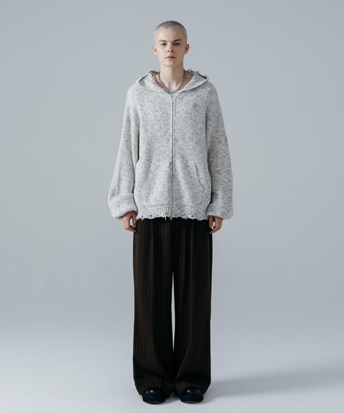 ajouter flow カーディガン 「ajouter flow」af metal logo knit