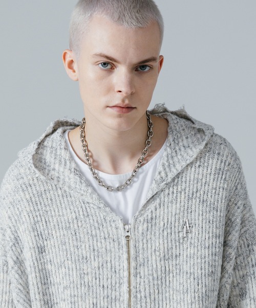 ajouter flow カーディガン 「ajouter flow」af metal logo knit
