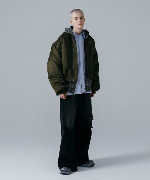 ajouter flow カーディガン 「ajouter flow」af metal logo knit