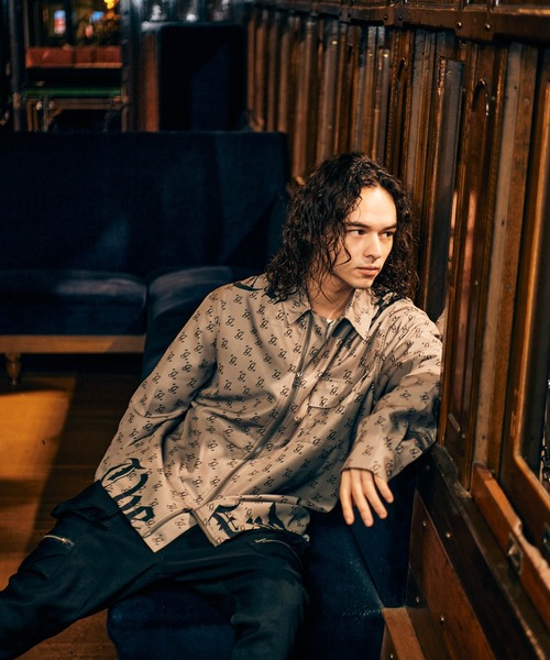 glamb（グラム） シャツ Monogram Black Letter Shirt / モノグラム