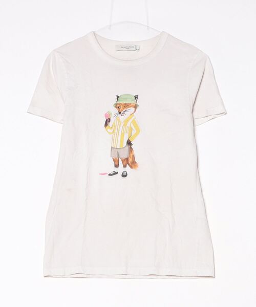 MAISON KITSUNE（メゾン キツネ） 半袖Tシャツ S ホワイト レディース