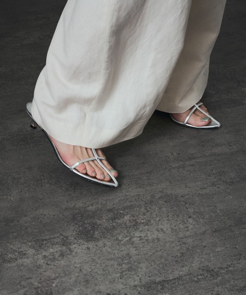 SALON adam et rope' サロペット オーバーオール 麻レーヨン