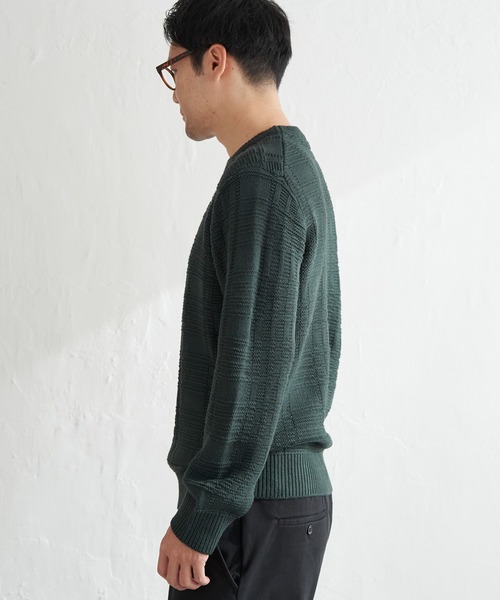 ikka（イッカ） セーター ニット ジャカードチェックニット メンズ