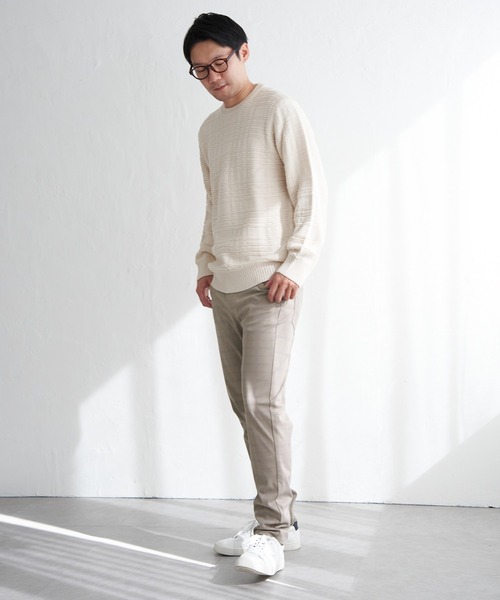 ikka（イッカ） セーター ニット ジャカードチェックニット メンズ