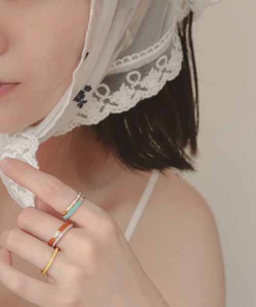 ■現行品【NOIR DE POUPEE】モルガナイトxライトアメシスト リング □現行品【NOIR DE POUPEE】モルガナイトxライトアメシスト リング