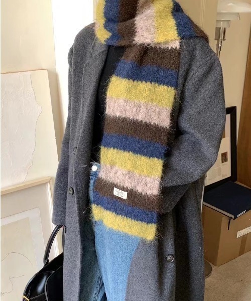 マフラー ストライプマフラー メンズ レディース : ZOZOTOWN Yahoo!店