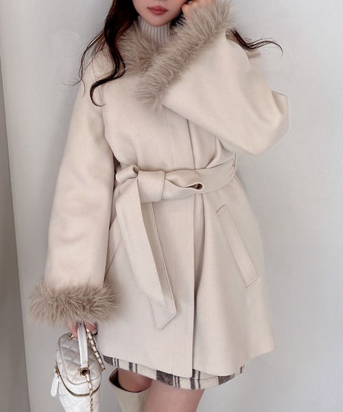 MIIA（ミーア） コート FREE ベージュ レディース : ZOZOTOWN Yahoo!店