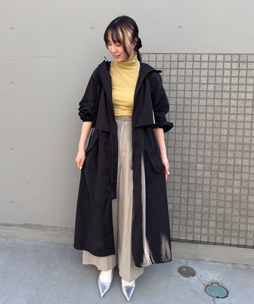 tシャツ シアーテレコタートルネックカットソー -手洗い可- レディース