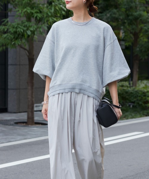 「URBAN RESEARCH」 「Audrey and John Wad」半袖カットソー FREE グレー レディース
