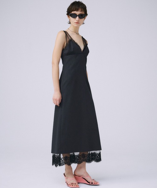 JOSE MOON ワンピース SHEER LAYERED CAMIDRESS/シアーレイヤード  