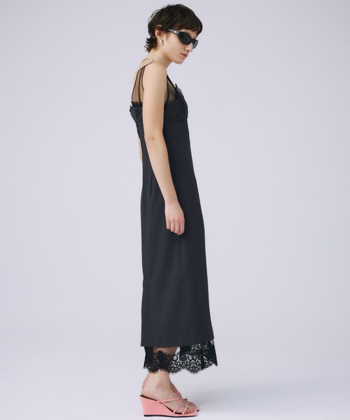 JOSE MOON ワンピース SHEER LAYERED CAMIDRESS/シアー