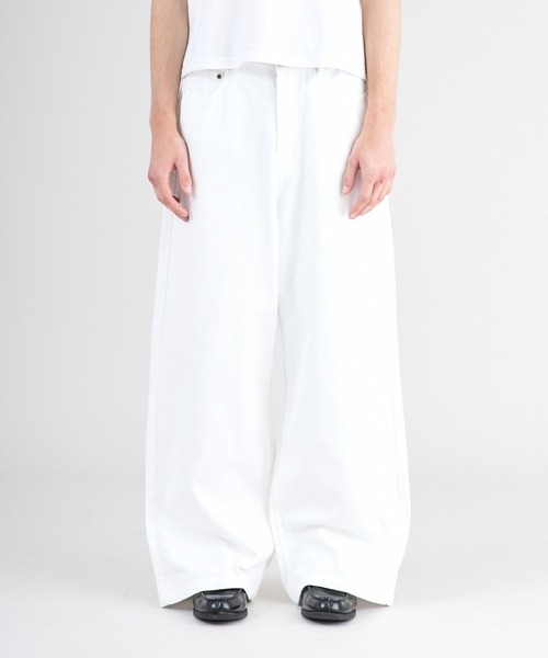 【新品】Regen Glanz ワイドバギー デニムパンツ Sサイズ wide baggy denim pants/ワイドバギーデニムパンツ（デニム