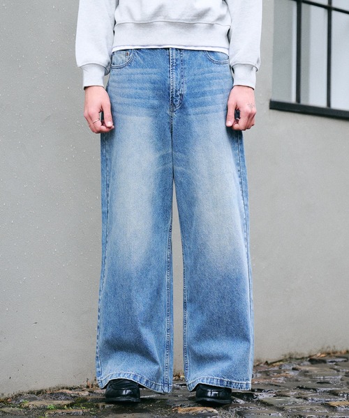 Regen Glanz ジーンズ wide baggy denim pants/ワイドバギーデニム