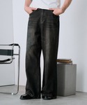 ワイドパンツ ジーンズ wide baggy ...の詳細画像5
