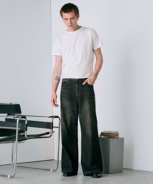 Regen Glanz ワイドパンツ ジーンズ wide baggy denim pants/ワイド