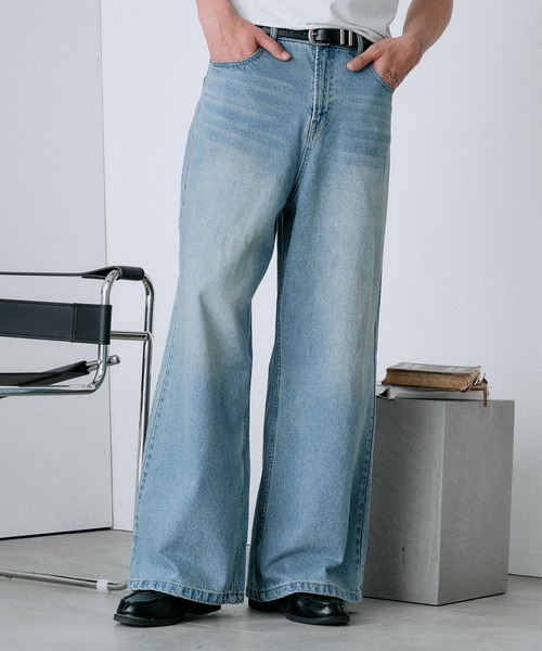 パンツ Regen Glanz Regen Glanz ワイドパンツ ジーンズ wide baggy denim pants/ワイド
