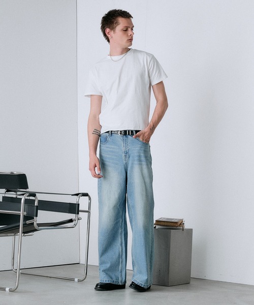 Regen Glanz ジーンズ wide baggy denim pants/ワイドバギーデニム