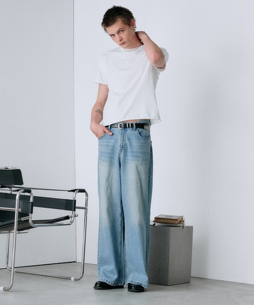 Regen Glanz ワイドパンツ ジーンズ wide baggy denim pants/ワイド