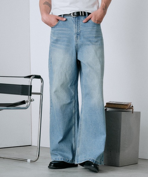 パンツ Regen Glanz Regen Glanz ワイドパンツ ジーンズ wide baggy denim pants/ワイド