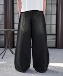 ワイドパンツ ジーンズ wide baggy ...の詳細画像2