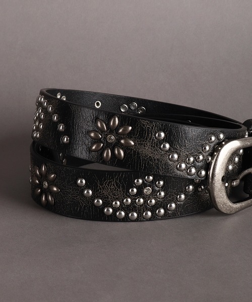 WESTSEA（ウエストシー） ベルト スタッズ ウエスタン 本革 ベルト