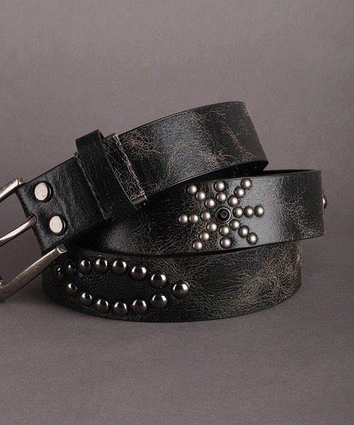 WESTSEA（ウエストシー） ベルト スタッズ ウエスタン 本革 ベルト