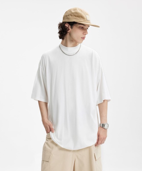 コスメプラス（R） スーピマコットンスムース オーバーサイズＴシャツ トップス Tシャツ ポロシャツ N60630 コスメプラス（R） スーピマコットンスムース オーバーサイズT
