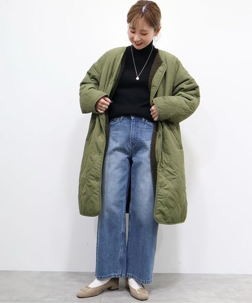 「AMERICAN HOLIC」 コート M アイボリー レディース_画像2