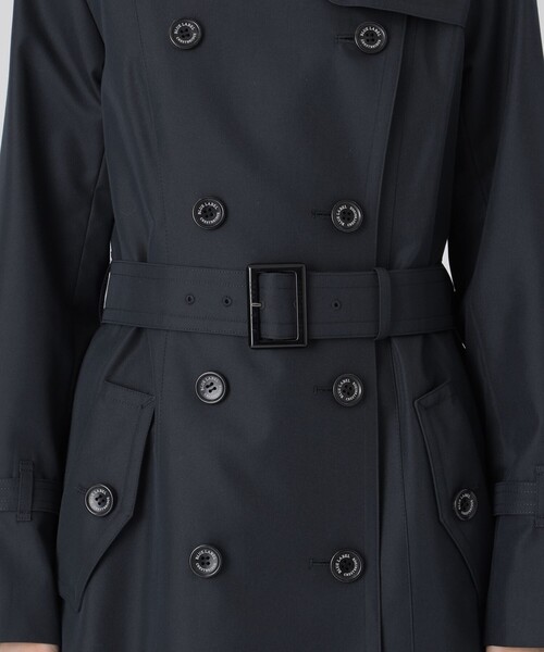 BLUE LABEL CRESTBRIDGE トレンチコート 38 ブラック BLUE LABEL CRESTBRIDGE トレンチコート コート 「一部店舗限定