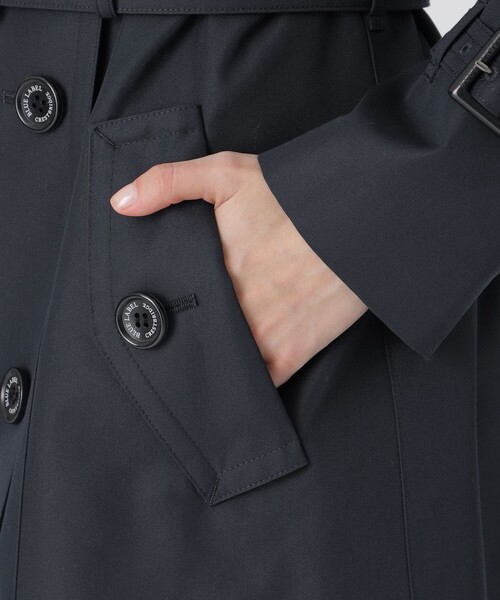 Blue label トレンチコート BLUE LABEL CRESTBRIDGE」トレンチコートに環境負荷の低い原材料