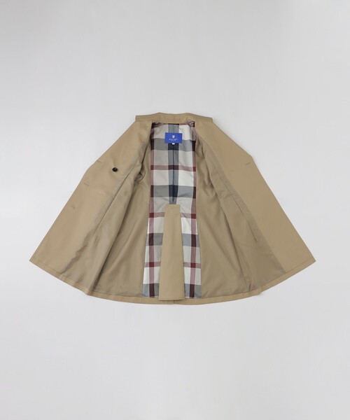 【美品】BLUE LABEL CRESTBRIDGE ベージュコート 38 美品 ブルーレーベルクレストブリッジ コート ベージュ フレア