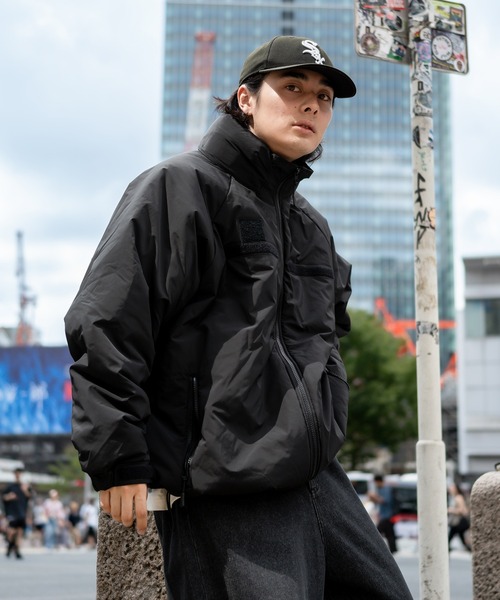 「kutir」 ジップアップブルゾン LARGE ライトグレー メンズ_画像4