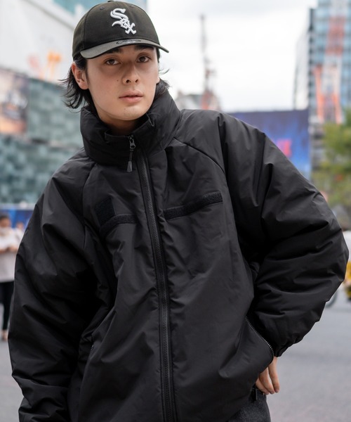 「kutir」 ジップアップブルゾン LARGE ライトグレー メンズ_画像5