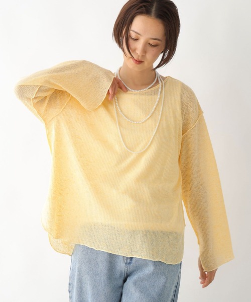 LEPSIM（レプシィム） tシャツ メランジシアーワッフルプルオーバー