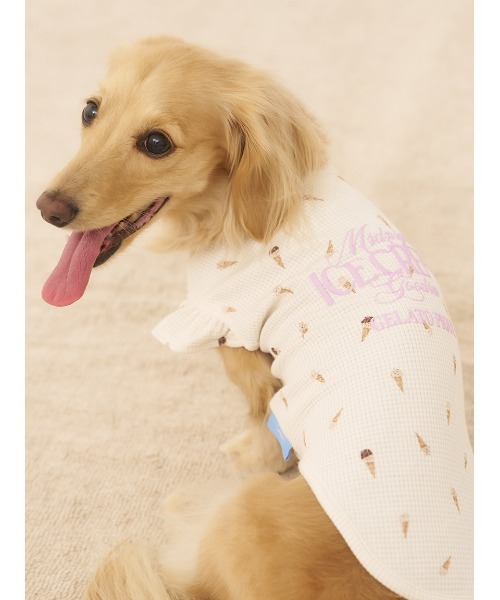 GELATO PIQUE ダークグレー 犬刺繍 ルームウェア GELATO PIQUE ダークグレー 犬刺繍 ルームウェア