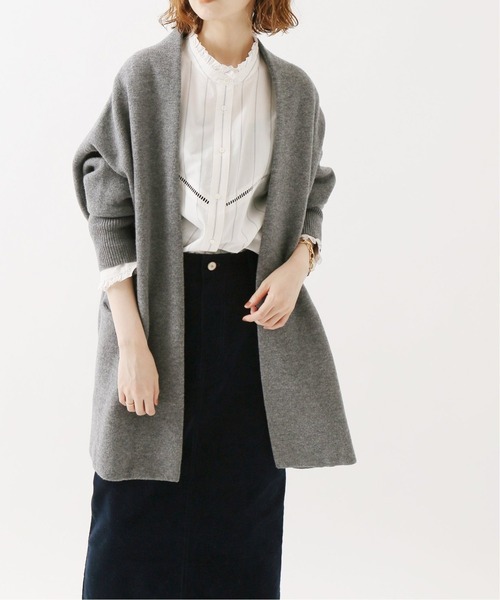 IENA（イエナ） ニットカーディガン FREE グレー レディース