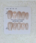 ネイルチップ ネイルシール シャンパン ドット...の詳細画像2