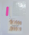 ネイルチップ ネイルシール シャンパン ドット...の詳細画像4