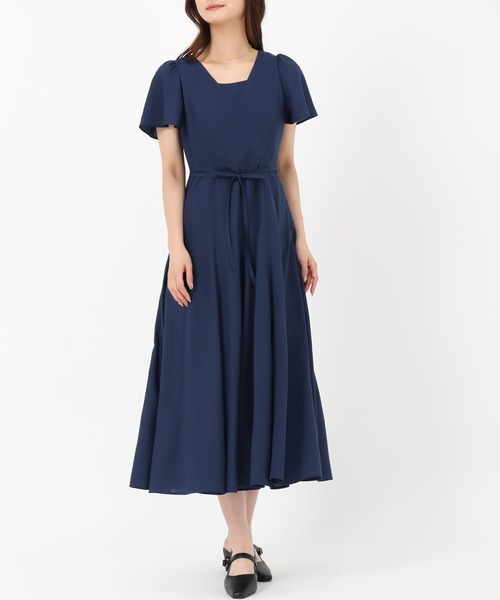 MISCH MASCH（ミッシュマッシュ） ワンピース 半袖 カシュクールフレア