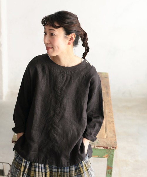soulberry ブラウス シャツ リネンTee レディース : ZOZOTOWN