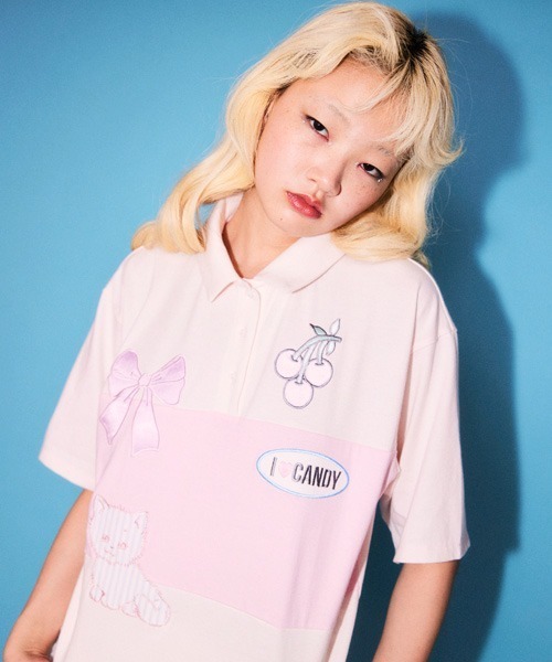 candystripper ポロトップス Candy Stripper（キャンディーストリッパー） ポロシャツ ポロ SWEET