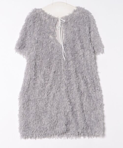 hugi ワンピース FLUFFY FEATHER DRESS/ふわふわフェザーワンピース