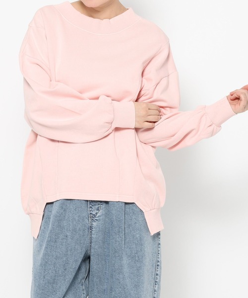 tシャツ 「daily CLIP」2WAYピグメントダイプルオーバー レディース