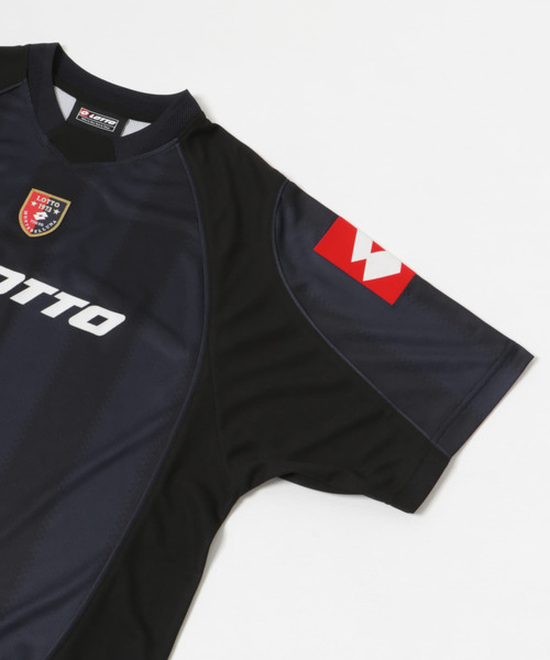 lotto ゲームシャツ　サッカーシャツ　紺　XL lotto ロット サッカーゲームシャツ XL ブルー 青 ナンバー14