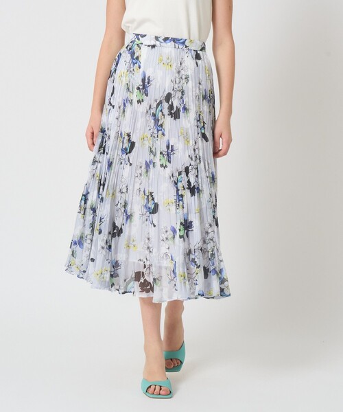 25SS ANAYI 新品　bouquet プリント プリーツスカート　36 ANAYI スカート bouquet プリント プリーツスカート : ZOZOTOWN