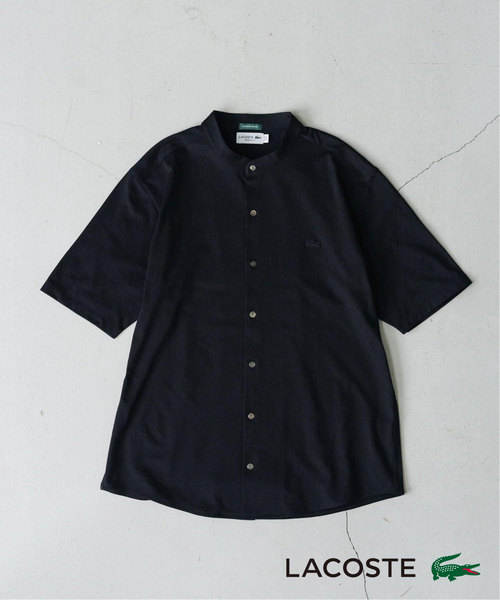 LACOSTE 黒 スリムフィットポロシャツ （新品未使用） ラコステ LACOSTE スリムフィットポロシャツ (五分袖