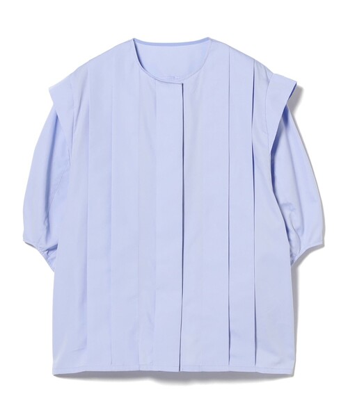 新品未使用　Demi-Luxe BEAMS ショートスリーブ ブラウス　38 Demi-Luxe BEAMS（デミルクス ビームス）タック ショート