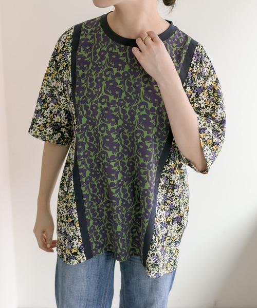 「ear PAPILLONNER」 「SUMI STYLE」半袖ブラウス FREE グリーン レディース