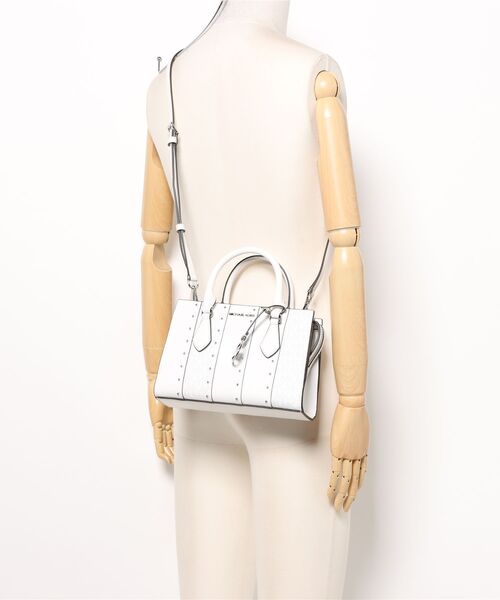 スピード発送 MICHAEL KORS スタッズ パッチワーク サッチェル 公式アウトレット】AVRIL スタッズ パッチワーク サッチェル